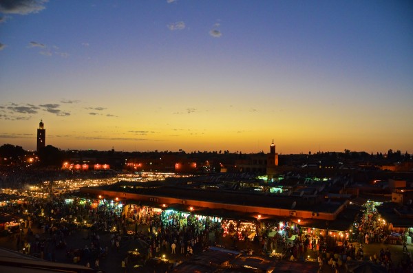 Sunset at Jemaa el-Fnaa