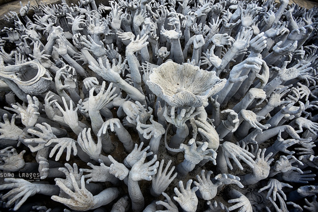 Wat Rong Khun, the White Temple in Chiang Rai, Thailand